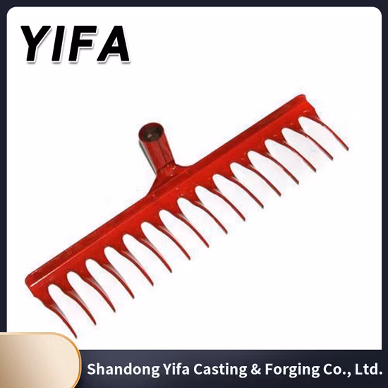 Râteau à main de jardin en acier au carbone de haute qualité